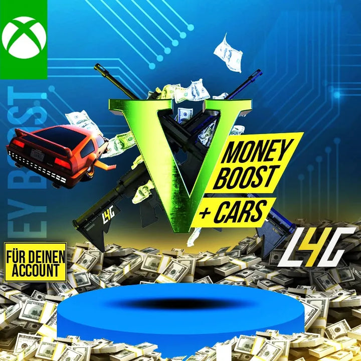 Gaming-Boost: Geld und Autos für deinen Account.