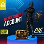 Black Knight Account mit goldener Truhe und Schild