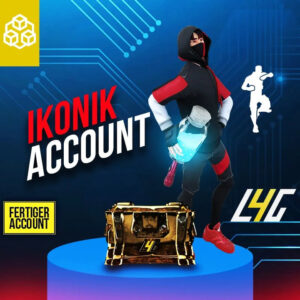 IKONIK Fortnite-Charakter mit Tasche und Trank