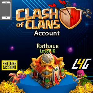 Clash of Clans Level 16 Rathaus Account verkaufen