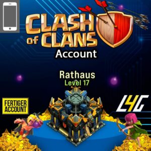 Clash of Clans Rathaus Level 17, fertiger Account