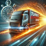 Schneller Lastwagen mit Stoppuhr, Turbo Express Lieferung