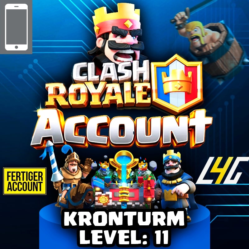 Clash Royale Account Kronenturm Level 11