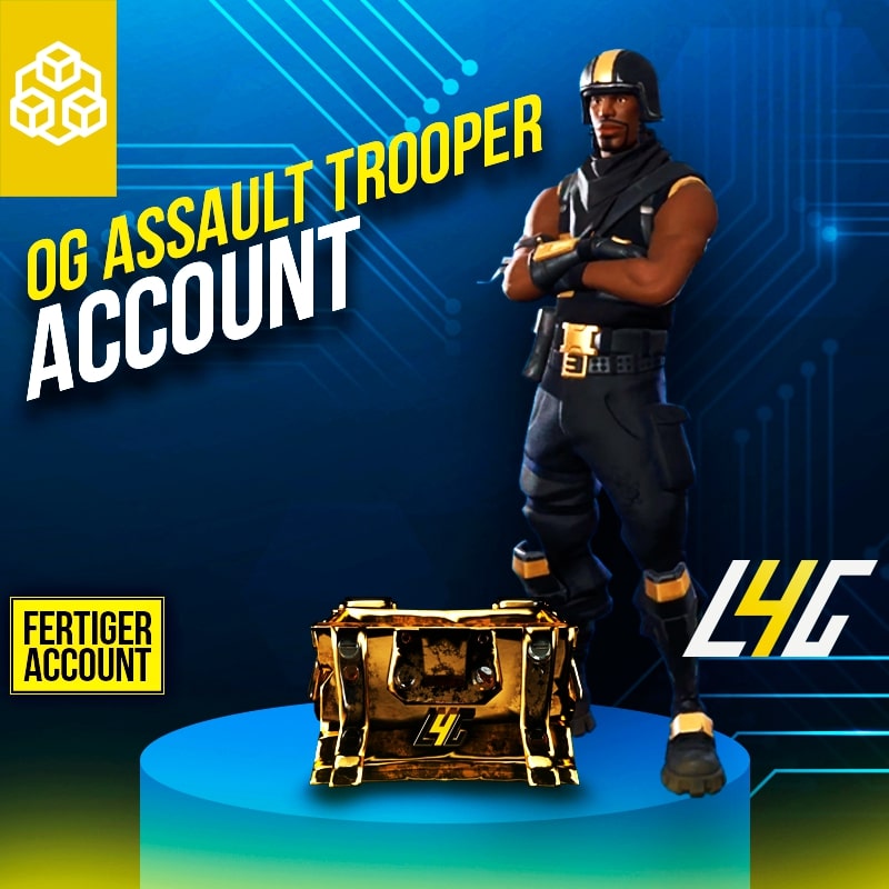 OG Assault Trooper Charakter und Tasche, Fortnite-Account