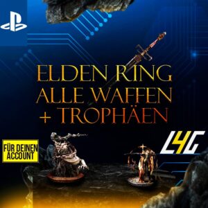 Elden Ring Waffen und Trophäen für PlayStation.