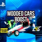 Modifizierte Autos für Spiel-Boost, PlayStation-Grafik