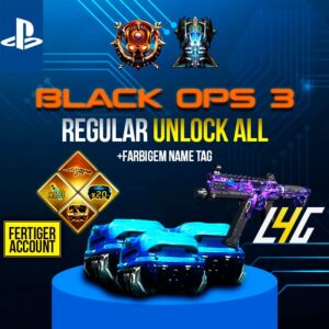 Black Ops 3 Account mit Freischaltungen für PlayStation.
