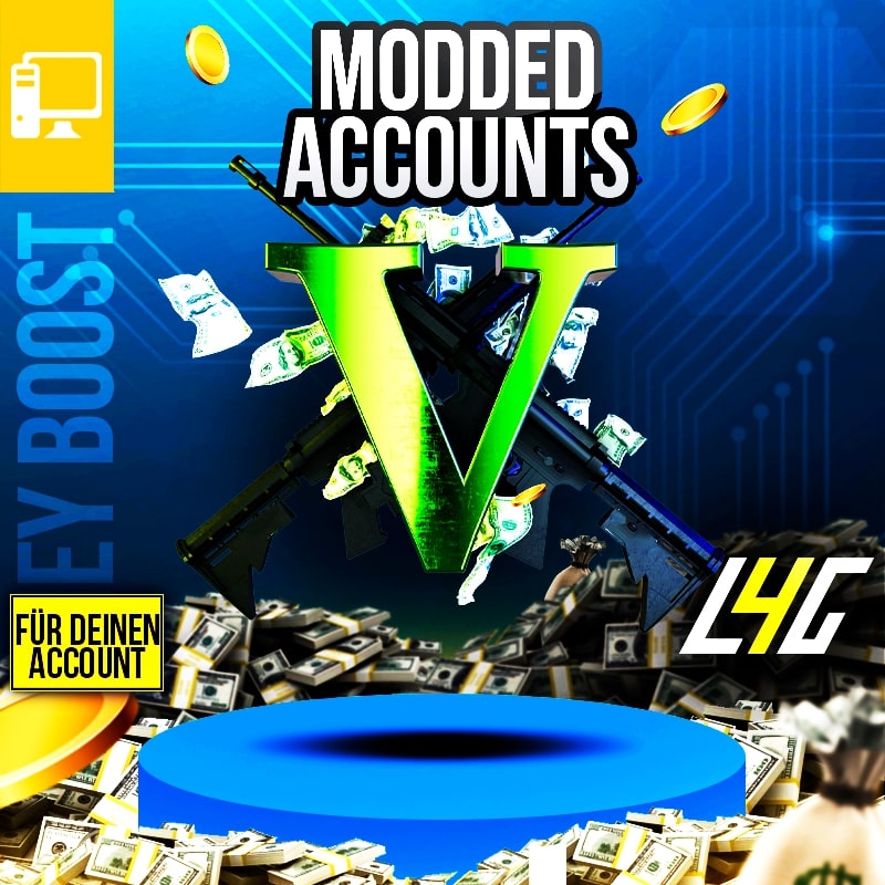 Modifizierte Accounts und Währung für Gaming-Boost.