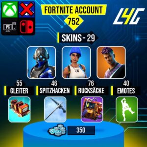 Fortnite OG Account - 29 Skins | Trilogy | Blue Team Leader | Fade
