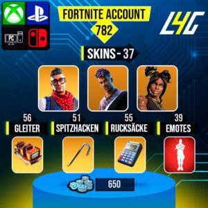 Fortnite OG Account - 37 Skins | Prodigy | Fade | Luxe