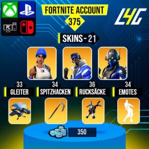 Fortnite OG Account - 21 Skins | Blue Team Leader | Blue Striker | Trilogy