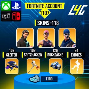 Fortnite OG Account - 118 Skins | The Reaper | Rose Team Leader | Warpaint