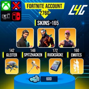 Fortnite OG Account - 165 Skins | The Reaper | Omega Stage 5 | Rose Team Leader